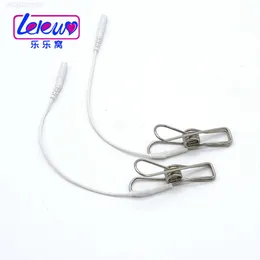 Sex toy massager Electric shock metal clip Game climax masturbation device male and female accessories breast clip labia steel wire