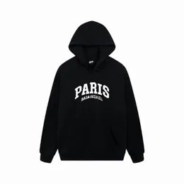 2023 designer hoodies för män kvinnor hoodie varm mode pullover sweatshirt länge ärm lös huvtröja par toppkläder bakåt runda hoodie överdimensionerad i svart
