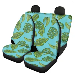 Capas de assento de carro Hawaii Rainforest Front e Back Summer Design Fácil de instalar Auto Protect Intorior Acessórios