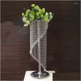 Party Decoration S-Type Crystal Bead Curtain Road Decorative Flower Frame Wedding Props Background Drop Delivery Home Garden Festive Dhwrx