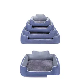 Canis Canais Pet Big Dog Bed Casa Quente Doce-Colorido Ninho Quadrado Animais de Estimação Canil para Pequenos Cães Grandes Cães Gato Filhote de Cachorro Plus Size Bask Dhtmd