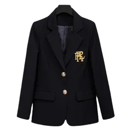 Kvinnors kostymer blazrar blandar blazers feminino för traf kvinna highend brev broderad kostym toppar temperament elegant affär zevity kvinnor kläder 230906