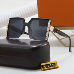 Lyxdesigner solglasögon fyrkantiga linser Rensa ben solglasögon med fodral personliga design solglasögon som kör rese strandslitage