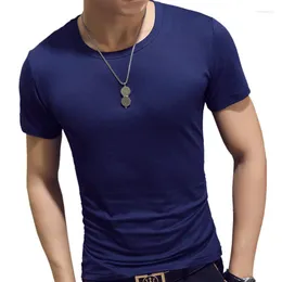 Męskie garnitury nr 2 A2188 Summer 9 Colours Men T Shirt Fitness T-shirts Mens V Neck Man dla mężczyzn Tshirts M-4xl Solid Color Basic