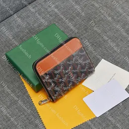 High Quality Leather Money Clips Designer Wallet For Men Women Credit Cards Wallet Fashion Zipper Coin Purse Christmas Gift