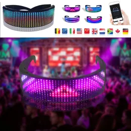 その他のイベントパーティーが提供するカカマタはDIY RGB KACAMATA BERCAHAYA PROP PESTA BAR FESTIVAL KINERJA ELEKTRONIK BLUETOOTH APP KONTROL TAMPILAN LAYAR 230905