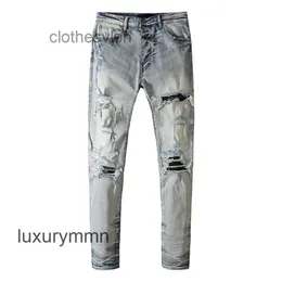 Jean Designer Jeans 2023 Amirrs Amirrsy Men Long Pants Summer Youth Fashion Slim Fi BE5O