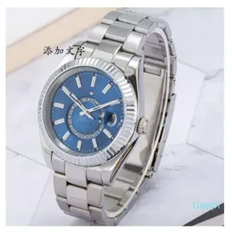 Mens Watches Mechanical Montre Automatisk MM Full rostfritt stål Swim armbandsur Sapphire Luminous Alendar Watch Oro