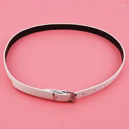 Belts Children's Belt PU Simple Solid Color Classic Casual Buckle Practical High Quality Durable