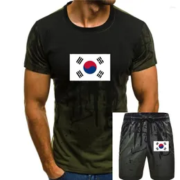 Herr t-skjortor sydkoreanska flagga unisex t-shirt