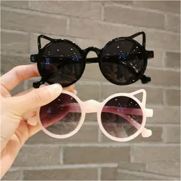 Sunglasses Cute Acrylic Kids Cat Eyes Party Love Heart Girl Boy Children Sun Glasses Dancing Birthday Gift Drop Delivery Fashion Acce Dheyk