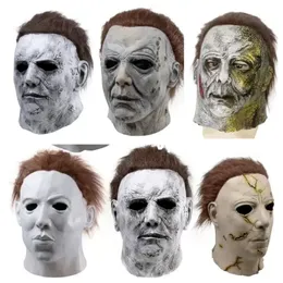 Cadılar Bayramı Michael Myers Mask Korku Karnaval Mask Maskeli Bale Cosplay Yetişkin Tam Yüz Kask Cadılar Bayramı Partisi Korkunç Büyük Maskeler SXAUG06