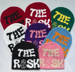 Kvinnliga flickor Beanie Hat för Autumn Spring Winter Knit Skull Cap Funny Letters Jacquard Kpop Korean Stil gratis frakt