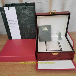 Venda de alta qualidade royal carvalho offshore relógios caixas de couro de madeira caixa original papéis bloqueio vermelho bolsa 20mm x 16mm para 272b