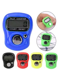 Mini Stitch Marker och Row Finger Counter LCD Electronic Digital Counter Range 0-99999 Handhållen stickad rader Counter Clicker