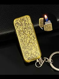 Mini accendino No Gas con portachiavi, mola antica, accendisigari a fuoco aperto, regalo creativo per accessori per fumatori IGTR