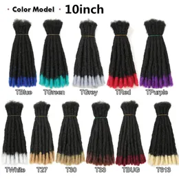 Human Hair Bulks 10-20inch Synthetic Handmade Dreadlocks Hair Extensions Ombre wigs Crochet Braiding Hair For Black Women And Men Hair Expo City 230906