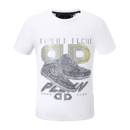 Hot Tiger Phillip Plain Men T Shirt Designer PP Skull Diamond T-shirt Kort ärm Dollar Bear Brand Tee High Quality Skulls T Shirt Tops P2133