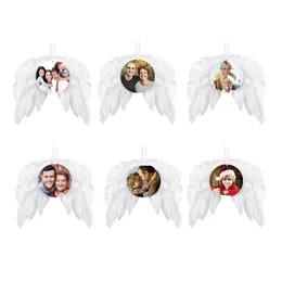 Feather Wings Sublimation Ornament Wood Christmas Sublimation Blanks Angel Wings Sep01
