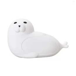 Night Lights Sea Lion Silicone Lamp Cute Animal Color-changing Light Tap To Control Home Accessories