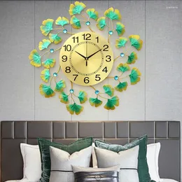 Relógios de parede Relógio minimalista flor design moderno funky tamanho grande silencioso preciso orologio da parete acessórios para sala de estar