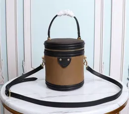 2023 Дизайнерская женская сумка через плечо, роскошные обратные сумки, кожаные модные мини-сумки с цветочным принтом, через плечо, женские канны, кошельки для макияжа, высочайшее качество