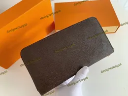 Luksusowe torebki projektant portfela M60017 Portfel skórzany Kobiety zamek błyskawiczne długie uchwyty na karty Torebki Kobieta pokazuje egzotyczne portfele ze sprzęgłem skórzane torebki torebki