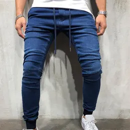Jeans da uomo stile moda pantaloni in denim elasticizzato blu regolari pantaloni da uomo classici abbigliamento jeans casual maschili225O