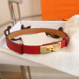 Cinto da moda com fivela dourada e prateada para mulheres, cinto de cintura estreita, couro de vaca genuíno, largura de 1,8 cm, cinto fino, vestido pequeno, terno necessário para uso formal