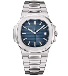Zegarki designerskie męskie zegarek PP Sky Blue Dial 41 mm Automatyczny ruch szafir szklany 904L Stal nierdzewna Luminous 5711 Wodoodporność z pudełkiem