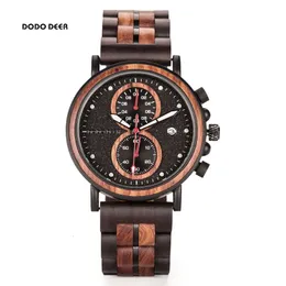 Wristwatches DODO DEER Fashion Mens Watches Quartz Metal Stainless Steel Timer Chronograph Wristwatch Male Date Display Gift Box Dropship 230905