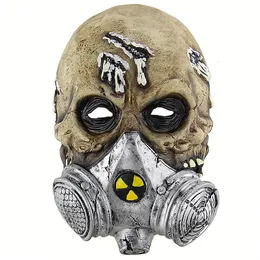 Party Masks Halloween Horror Biochemical Gas Mask Skull Head Cover Party Prop coslay Mask 230906