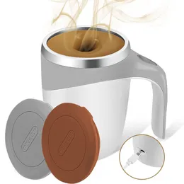 Mugs Automatic Stirring Magnetic Mug Rechargeable Model Stirring Coffee Cup Electric Stirring Cup Lazy Milkshake Rotating Cup 230906