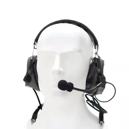 Taktisk hörlurar utomhusjakt Taktiskt headset TAC -sky Comtac III Silikon Earmuff Version Brusreducering Pickup Militär hörlur -fgcb 230906