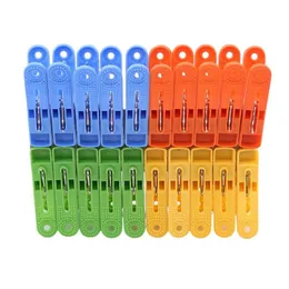 Hooks Rails 100Pcs/Lot Windproof Clothespins Plastic Clothes Clip Hanger Underwear Socks Drying Proof Drop Delivery Home Garden Ho Dh9Y6