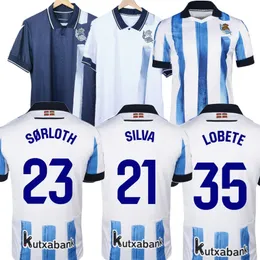 Silva 2023 2024 Real Sociedad Soccer Jerseys Oyarzabal X. Prieto Barrenetxea Carlos Fdez Footabll Shirt Take Turrientes Zubimendi Mens Shirts