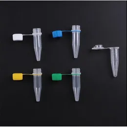 Centrifuge Tubes 1.5ML , 500 Pcs Sterile Plastic Tubes with Screw Caps, Microcentrifuge Plastic Graduated and Write Marks Scientific Lab Test Container