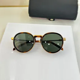 Runde Schildpatt-Brille, Retro-Brille, luxuriöse Damen-Sonnenbrille, Herren-Sonnenbrille, Top-Qualität, 1 1 neuer Stil, High-End-Designer-Sonnenbrille, Steampunk-Brillengestell