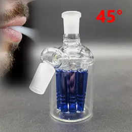 14mm 45 ° kül yakalayıcı duş kafası 45 derece cam nargile su borusu shisha