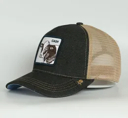 Nueva moda 2021, gorra de béisbol con logotipo de Animal de alta calidad, pantalones vaqueros negros, gorra de camionero, gorras de malla transpirable 65908129437693