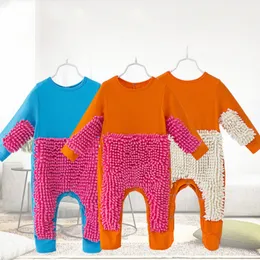 Rompers Spring Born Jumpsuit Mop Boys Girls Leng Sleeve Baby Crawl Solid Baby Girls Closes Rompers Infant Bayboy Girl Rompers 230906
