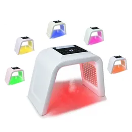 Dispositivos de cuidados faciais Sete cores LED Máscara PDT Máquina de espectrômetro de umidade Hidratante Spray Spa Acne Beauty Potherapy Machine 230905