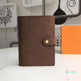 Medium notepad cover Hasp Card Holders Notebook Diary Protective Case Leather Card Passport Cheque Holder Wallet