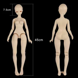 인형 DBS Doll 1 4 BJD 45cm Tinggi Kustom Aksesoris Sendi Tubuh Openning Kepala 230905