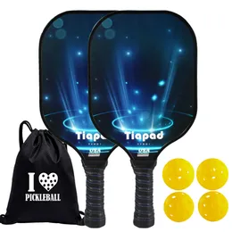 Squash Racquets TIAPAD Pickleball Paddles Set of 2 USAPA Approved Carbon Fiber Surface Paddle PP Honeycomb Core Racket Gifts for Women Men 230906