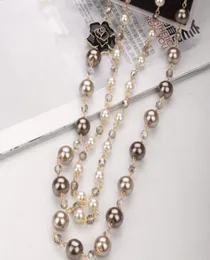 펜던트 목걸이 펜던트 쥬얼리 Mimiyagu Long Simated Pearl Necklace for Women No5 Double Layer Party 220121 드롭 배달 4129936