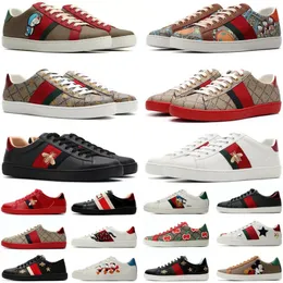 Designer beeace casual skor sneakers låga män kvinnor skor bee ess hög kvalitet tiger broderade svarta vita gröna ränder promenader sneakers