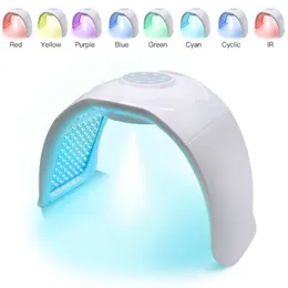 Urządzenia do pielęgnacji twarzy 7-kolorowe Poterapia Spray LED Mask Professional Beauty Machine Spa Skin Care Sprzęt przeciw trądziku gładkie linie 230905