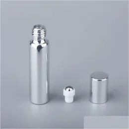 Packing Bottles Wholesale Refillable Glass Roll On Essential Oil Per Bottle Jars With Stainless Steel Roller Balls For Travel Drop D Otllq