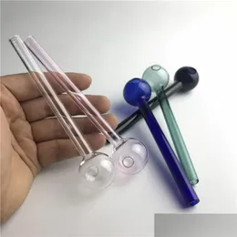 Outros tubos de queimador de óleo de vidro de jardim doméstico com tubo transparente rosa azul verde preto 30mm tigela grande entrega de gota grossa dhzr3